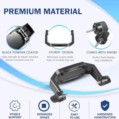 740143-1 Gimbal Bracket Mounting Bracket with Knobs Fit for Helix-5 Series Fish Finders All Models丨Solid Hold丨Comes with Mounting Screws - style: 740143-1