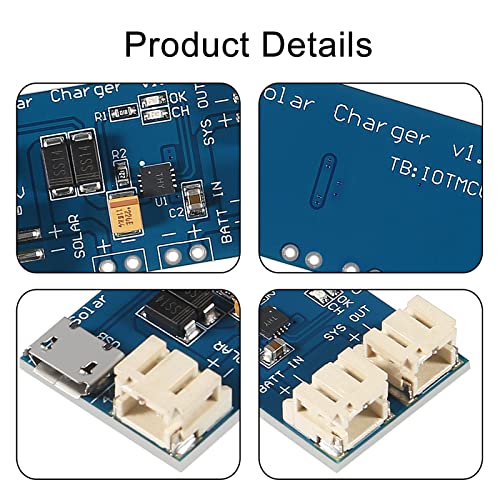 ACEIRMC CN3065 Mini Solar Lipo Charger Board Lithium Battery Charge Chip Micro USB DIY Outdoor Application Kit Charging Board Module (6pcs) - color: 6pcs