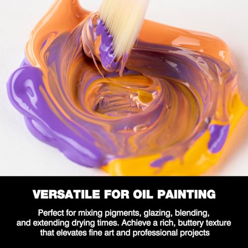 Linseed Oil for Painting, Refined Linseed Oil for Thinning Oils - 3.5oz