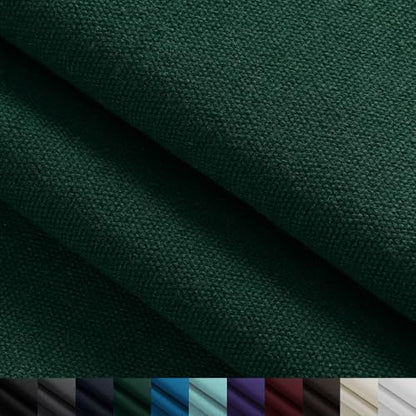 12oz Heavy Duty Canvas Fabric, 59" W Natural Cotton Duck Cloth 1 Yard - color: Pine Green, size: Pre Cut - 1 Yard