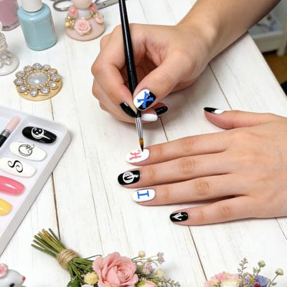 6 Sheets Nail Stamping Plate English Alphabet Nail Art Stamp