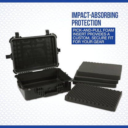 Strongway 20in. Waterproof Storage Case, Black - color: Black