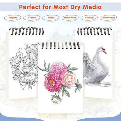 FIXSMITH 5.5"X8.5" Sketch Book, 80 Sheets (68 lb/100gsm) Sketchbook - color: Tan, size: 5.5"x8.5"-1 Pack