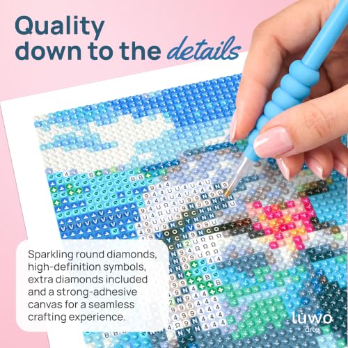 LuwoArte 9 Pack Summer Beach Diamond Art Kits for Adults Beginners - color: Summer Beach