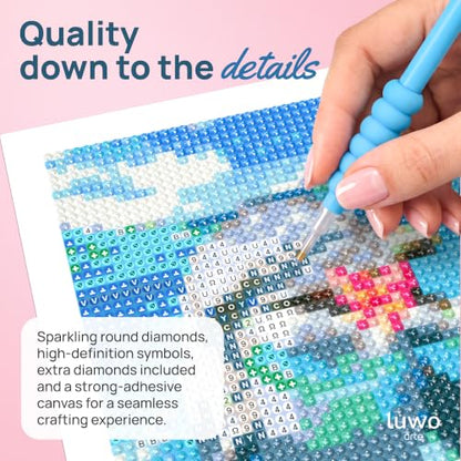 LuwoArte 9 Pack Summer Beach Diamond Art Kits for Adults Beginners - color: Summer Beach