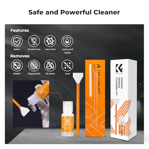 K&F CONCEPT APS-C Sensor Cleaning Kit, with Sensor Cleaner, Camera Cleaning - size: 16mm