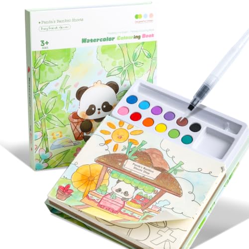 Watercolor Workbooks 200GSM Paper 24 Sheets, 1 Panda - color: Panda