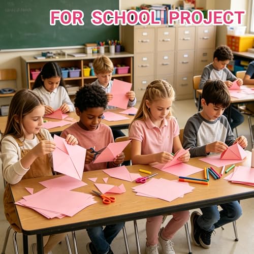 8.5x11 Inches Colored Copy Paper, 600-Sheets Pastel Pink Printer Paper - color: Pink