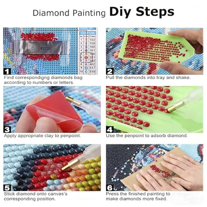 Abstract Diamond Art Kits for Adults,5D Landscape Diamond Painting Kits - color: HS012-1