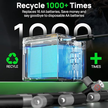 6500mAh Rechargeable Lithium Battery Pack - size: Pack of 1