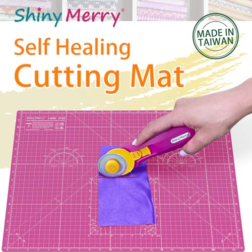 Self Healing Cutting Mat A2 18"x 24" Double Sided Pink Mat - color: Pink, size: A2 (18" x 24")