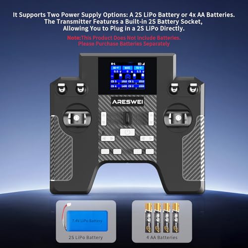 HT-8A 8CH 2.4GHz RC Radio for RC Car Drone Boat