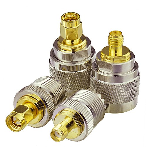 Superbat UHF to SMA Adapter PL259 SO239 to SMA Male Female Connector Kit - size: sma to uhf kit