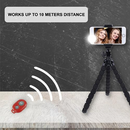 CamKix Camera Shutter Remote Control with Bluetooth Wireless Technology - Create Amazing Photos and Videos Hands-Free - Works with Most Smartphones and Tablets (iOS and Android) - color: Red