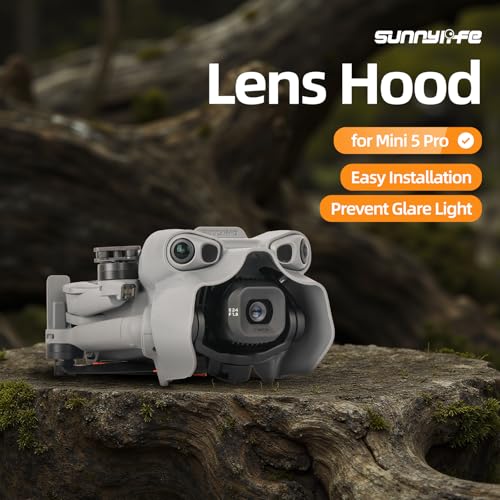 Lens Hood Protective Cover for DJI Mini 5 Por, Drone Accessories Gimbal Camera Cap Sun Shade