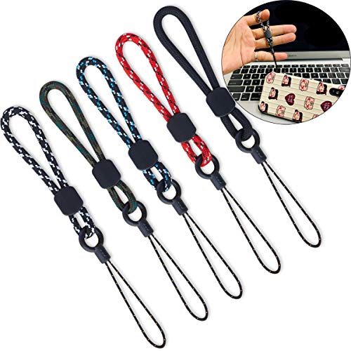 YOUOWO 5Pack Finger Strap Ring Lanyards Multicolor,Small Short Lanyard - color: 5 Color Lanyard Finger