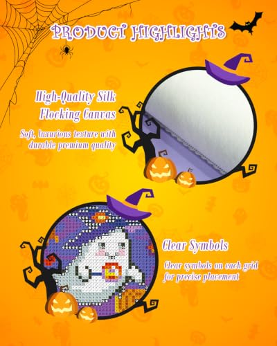 forever young Halloween Small Diamond Art Kits, 5x7 Inch Canvas - color: Halloween