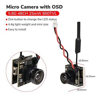 Radiolink 5.8G 48CH Wireless Image Transmission Receiver&5.8G OSD Camera for RC8X Transmitter FPV Display