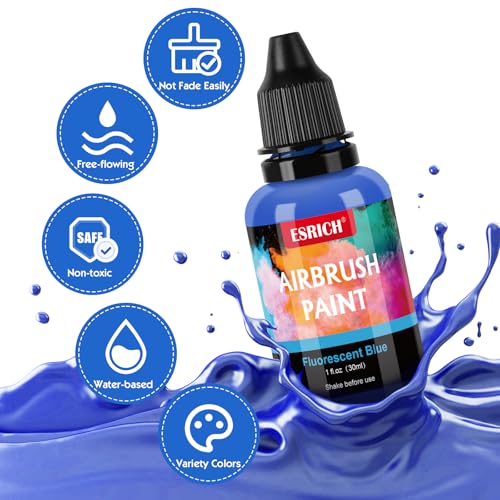 ESRICH Airbrush Paint Set, 26 Colors x 1 oz with 2 Thinner - color: 26 color