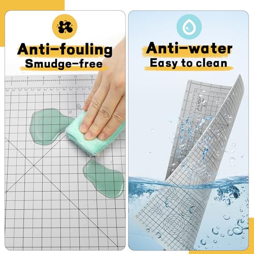 Self Healing Cutting Mat 18" x 12", A3 Double-Sided for Sewing & Quilting - color: Slate Gray, size: A3:18‘’x12‘’
