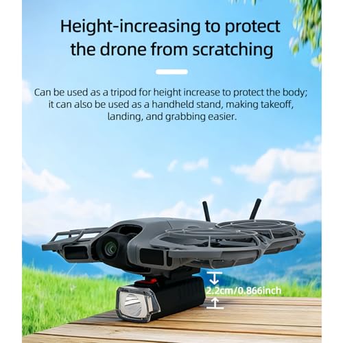 Night Flight Light Compatible with DJI NEO 2 Drone, Rechargeable Mount Spotlight Fill Light with 3 Modes, Type-C Charging Night Light for DJI NEO 2 Accessories