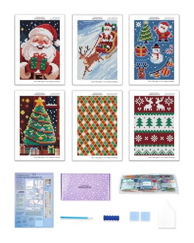forever young Christmas Small Diamond Art Kits, 5x7 Inch Canvas - color: Christmas