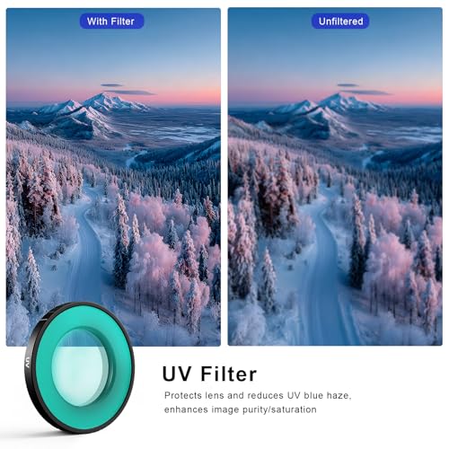 Haoge UV Filter for DJI Osmo Nano, Multi Coated Lens Protect Filter,Ultra Slim Aluminum Frame HD Optical Glass with Screen Protector - style: NA-UV