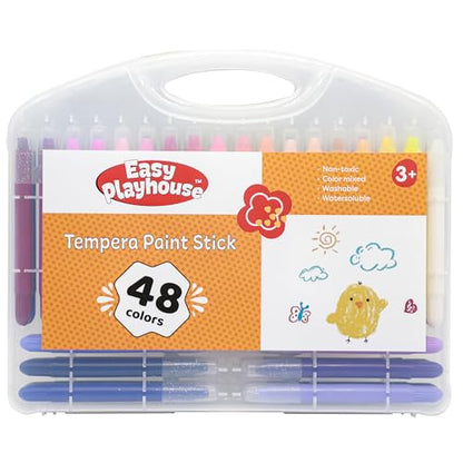 Easy Playhouse Tempera Paint Sticks 48pk - Washable, Non-Toxic Art Set - style: Paint Sticks - 48