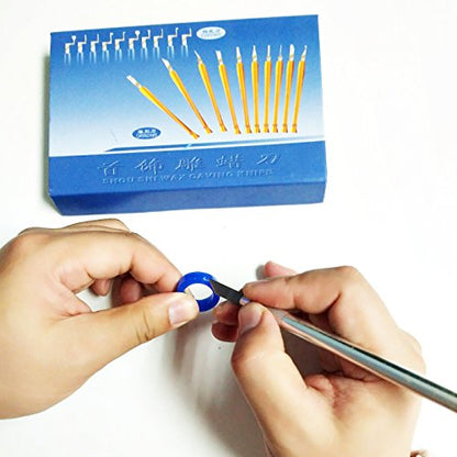 NIUPIKA Wax Carvers Carving Knives Pottery Clay Sculpting Tool Set Steel Modeling Hand Tool