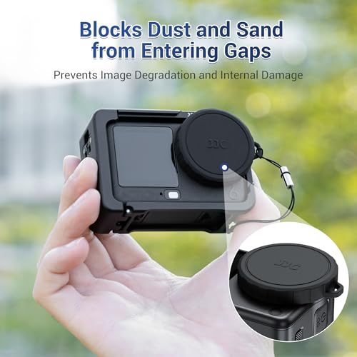JJC Action 6 Rubber Lens Cap for DJI Osmo Action 6,Thicken Shockproof Cover - color: Silicon Lens Cap
