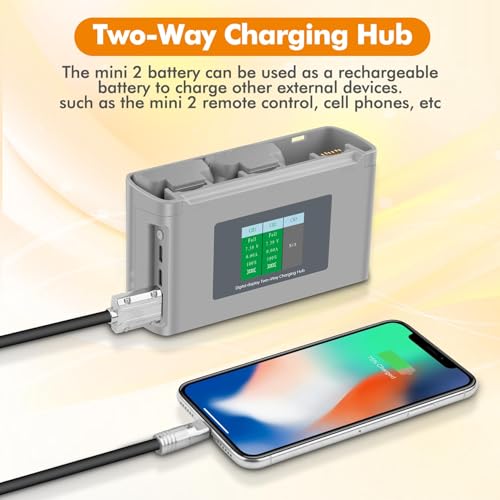 Mini 2 Battery Hub for DJI Mini 4K/2/SE/SE Drone, 2400mAh, Two-Way Charging
