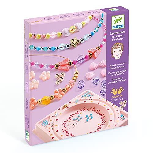 DJECO, Girls Headband Making kit, DIY Hair Accessories Set, Ages 10+