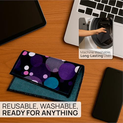 Microfiber Wholesale Quick Cloth Glasses Cleaning Cloths – 8x8 Bubbles - color: Bubbles, size: 8"x8"