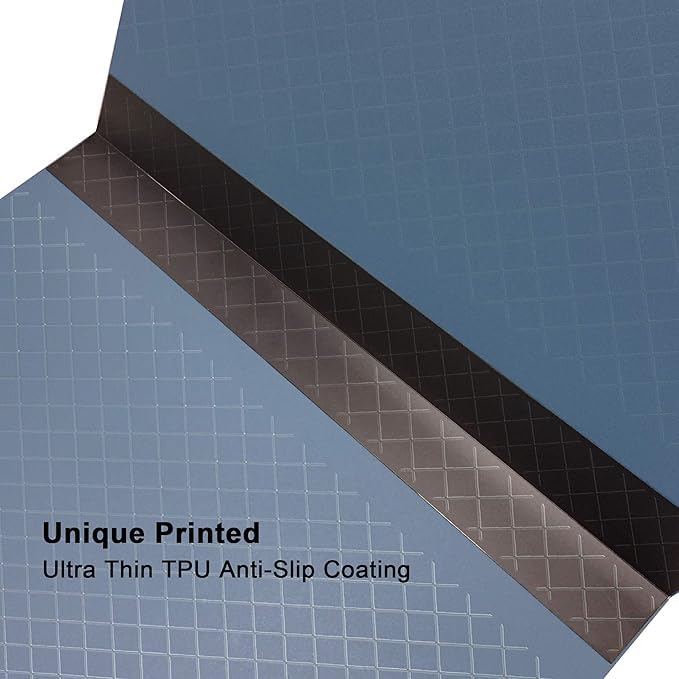 18"x12" Self Healing 3 Layer Folding Cutting Mat, Non-slip Non-reflective, Great for Crafts, Quilting, Sewing, Scrapbooking Molandi Blue (Molandi Blue)