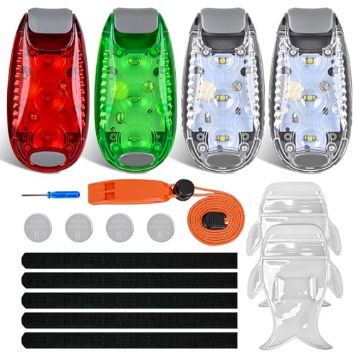 Nilight LED Safety Light 4PCS Red Green White Marine Navigation Tail Lights - color: 3LED Navigation Light-4Pcs
