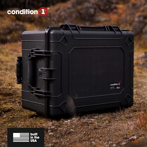 Condition 1 25" Large Rolling Hard Travel Storage Case, Model 286, Green - color: Green