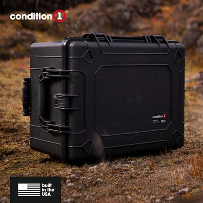 Condition 1 25" Large Rolling Hard Travel Storage Case, Model 286, Green - color: Green