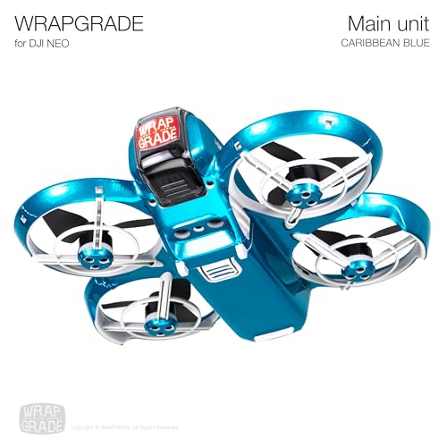 WRAPGRADE Skin Sticker Compatible with DJI NEO Full Wrap (Caribbean Blue) - color: Caribbean Blue