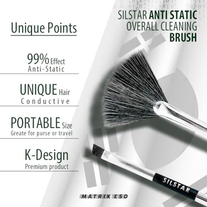 Matrix Anti Static Overall Dual-Action Cleaning Brush -Ideal for Model Kits, Figures, and Intricate Items