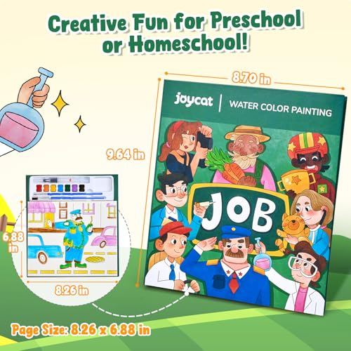 JoyCat Paint with Water Coloring Books for Toddlers (Occupations) - style: Occupations