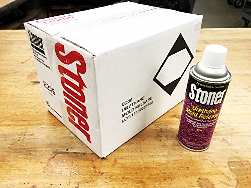 Stoner E236 Urethane Mold Release Spray – Silicone-Based Industrial Release Agent for Rigid, Semi-Rigid & Flexible Polyurethane Castings | 12 oz Aerosol Cans, Case of 12