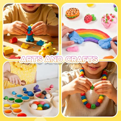 MuseLuxe 120 Colors Air Dry Clay Kit with Sculpting Tools - color: 120 Colors