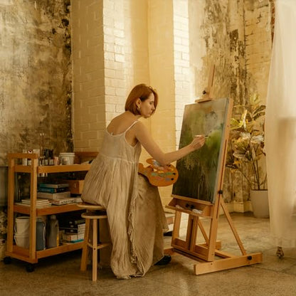 MEEDEN Large H Frame Easel: Holds Canvases Up to 78" Painting Easel