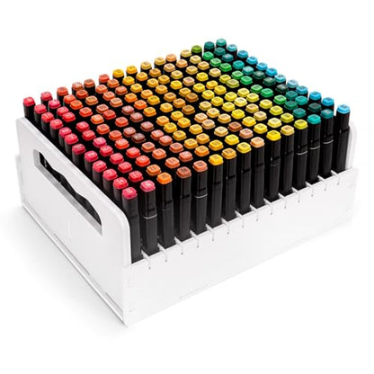 SANFURNEY Marker Pen Organizer Holder for Carts, 180 Slots - size: 180-slot