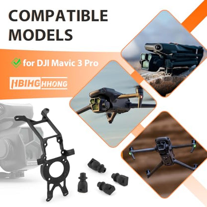 Replacement for DJI Mavic 3 Pro Gimbal Camera Shock Lower Bracket with Shock Absorber Ball for Mavic 3 Pro Damper Rubber Gimbal Mounts Accessories Parts