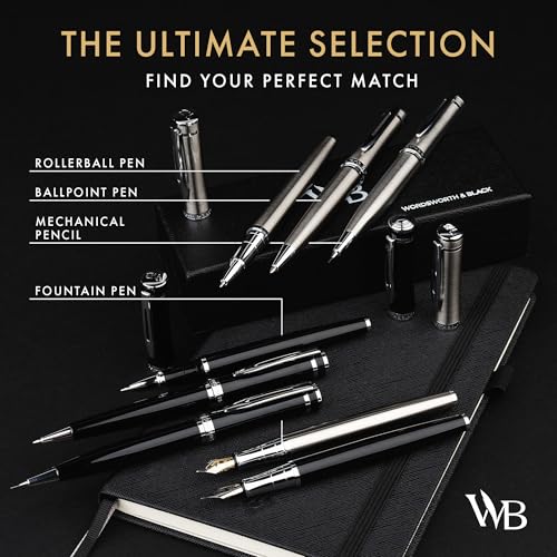 Wordsworth & Black Luxury Metal Mechanical Pencil 0.7mm for Writing, Silver - color: Silver Chrome