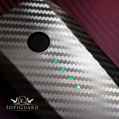 SopiGuard Black Carbon Fiber Precision Edge-to-Edge Coverage Vinyl Skin Controller Battery Wrap for DJI Mavic Pro