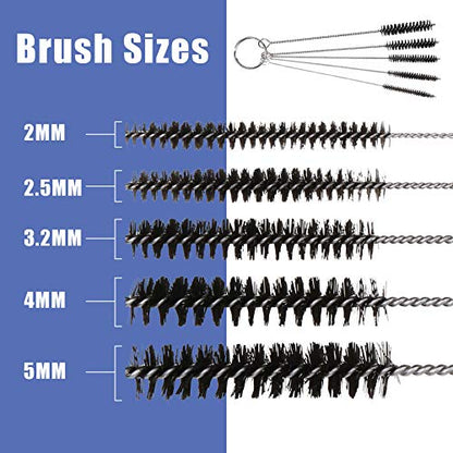 AGPTEK Airbrush Cleaning Kit - Glass Cleaning Pot, Filters, Scraper Needle, Tube Brushes