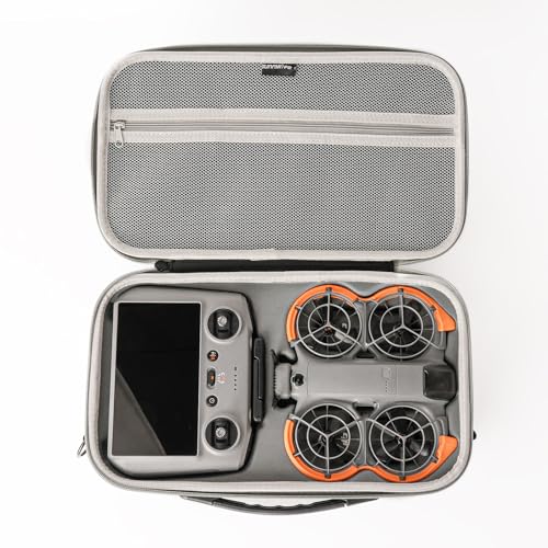 NEO 2 Storage Case, Large Capacity Hard Shell Storage Box Shoulder Bag for DJI Neo 2 Drone RC 2 Remote Controller Accessories Shockproof scratch-resistant Carrying Case