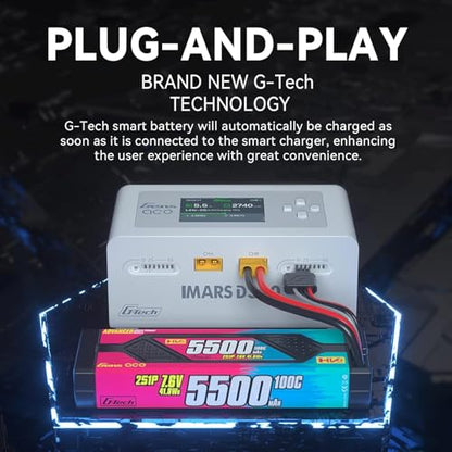 IMARS D300 Balance Charger, Gens Ace Dual Channel for RC 1~6S.White